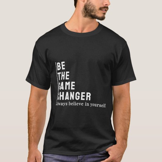 Wees De Game Changer Retro Gamer T-shirt (Voorkant)