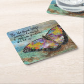 Wees de gebrekkige vlinder kartonnen onderzetters (Schuin)