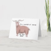 Wees de geit feestdagen kaart (Voorkant)