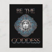 Wees de godin briefkaart (Voorkant)