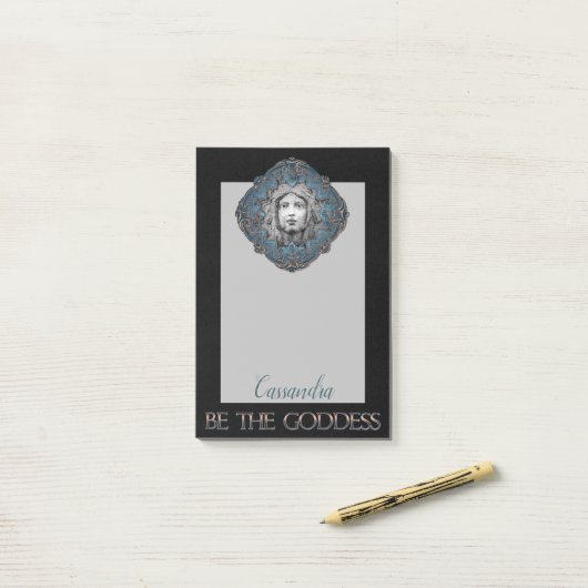 Wees de Godin gepersonaliseerd Post-it® Notes (Op bureau)