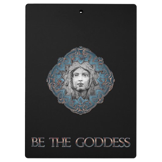 Wees de godin klembord (Achterkant)