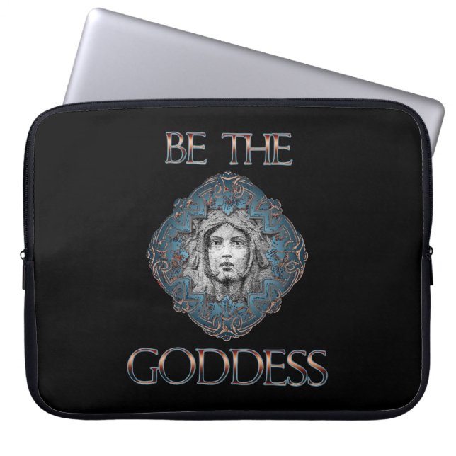 Wees de godin laptop sleeve (Voorkant)