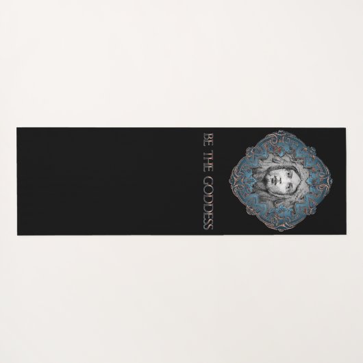 Wees de godin yogamat (Achterkant (horizontaal))