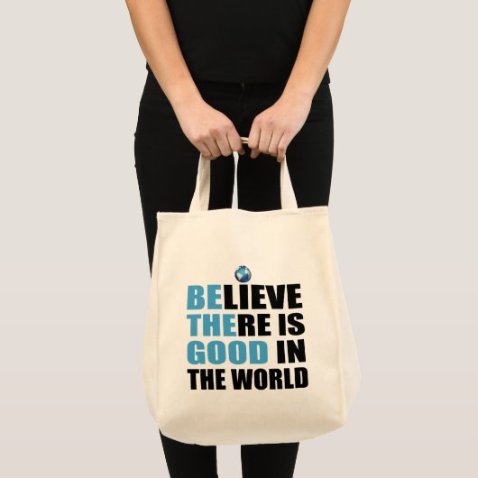 Wees de goede Inspirerend Canvas tas (Voorkant (product))