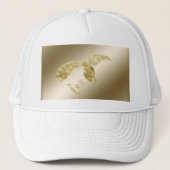 Wees de gouden zeemeermin trucker hoed pet (Voorkant)