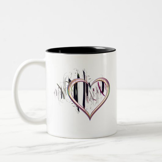 Wees de Hart Trouwe Tweekleurige Koffiemok (Links)