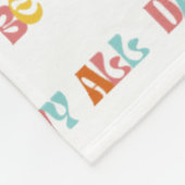 "Wees de hele dag groovy" Fleece Deken (Hoek)