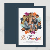 Wees de Herfst Kleur van de Thanksgiving dankbaar Feestdagenkaart (Voorkant / Achterkant)