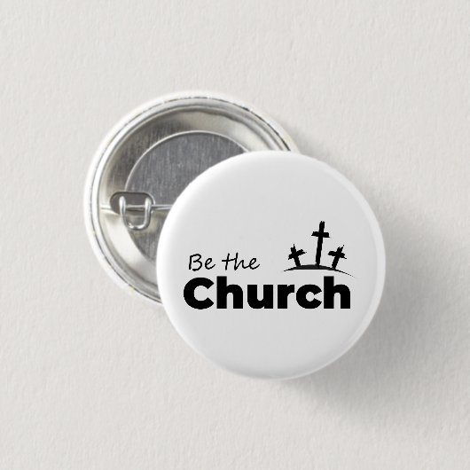 Wees de kerk- Christelijk Ronde Button 3,2 Cm (Voorkant /achterkant)