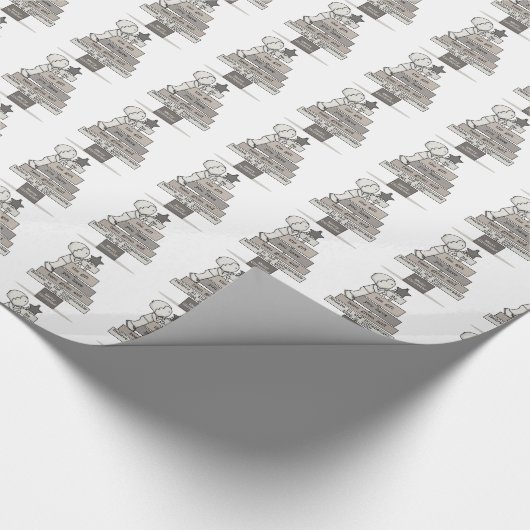 Wees de kerstboom cadeaupapier (Hoek)