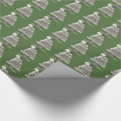 Wees de kerstboom (groen) cadeaupapier (Hoek)