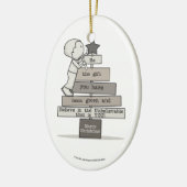 Wees de kerstboom keramisch ornament (Links)