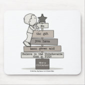 Wees de kerstboom muismat (Voorkant)