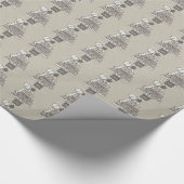 Wees de kerstboom (Tan) Cadeaupapier (Hoek)