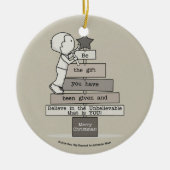Wees de kerstboom (Tan) Keramisch Ornament (Voorkant)