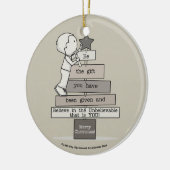 Wees de kerstboom (Tan) Keramisch Ornament (Links)