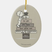 Wees de kerstboom (Tan) Keramisch Ornament (Voorkant)