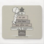 Wees de kerstboom (Tan) Muismat (Voorkant)