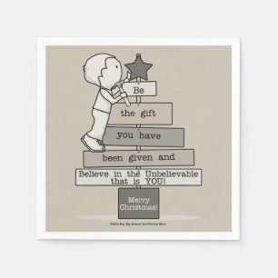 Wees de kerstboom (Tan) Servet