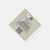 Wees de kerstboom (Tan) Servet (Hoek)