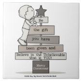 Wees de kerstboom tegeltje (Voorkant)