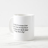 Wees de Kinda Woman.. Koffiemok (Voorkant links)