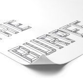 Wees de last - verticaal Poster (Hoek)