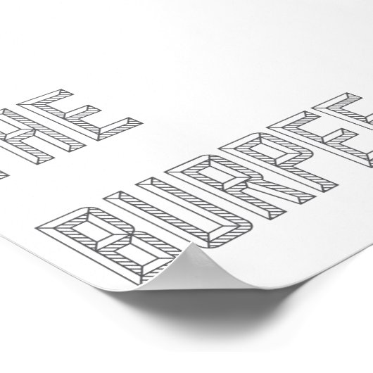 Wees de last - verticaal Poster (Hoek)
