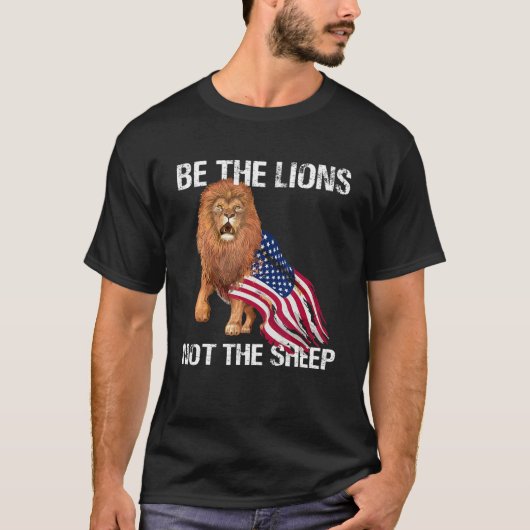 Wees de leeuw niet de Motivatie schaap A T-shirt (Voorkant)