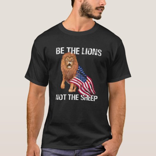 Wees de leeuw niet de Motivatie schaap A T-shirt (Voorkant)