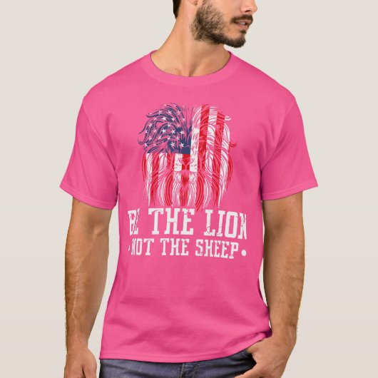 Wees de leeuw niet de schaap t-shirt (Voorkant)