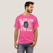 Wees de leeuw niet de schaap t-shirt (Voorkant volledig)