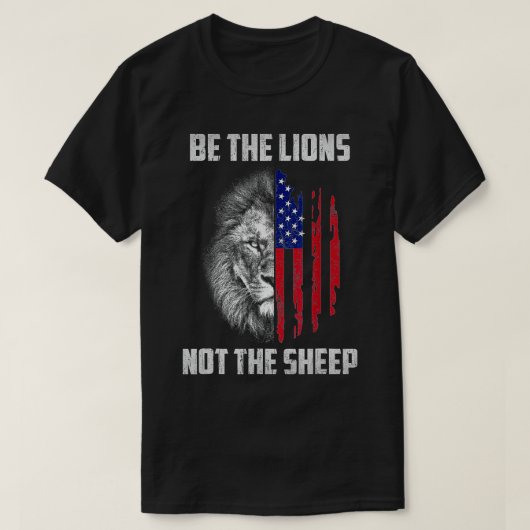 Wees de leeuw niet de schaap van de Amerikaanse le T-shirt (Design voorkant)