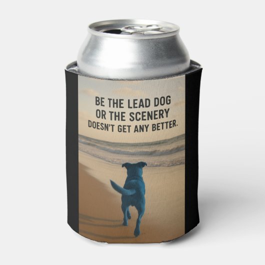 WEES DE LEIDENDE HOND BLIKJESKOELER (Blikje Voorkant)