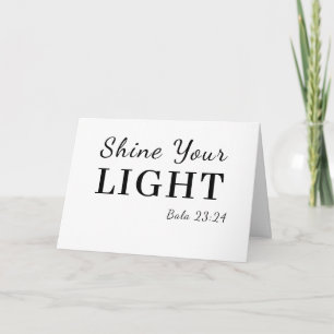 Wees de Licht Bijbelvers Inspiratie Kaart