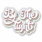 Wees de licht Christelijke Gelovige Vinyl Sticker (Voorkant)