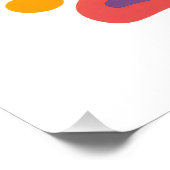 Wees de licht Inspirerend kleurrijke typografie De Perfect Poster (Hoek)