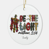 Wees de lichte kerst ornament, trendy meisje keramisch ornament (Links)