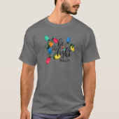 Wees de lichte kerstverlichting Jezus Christelijke T-shirt (Voorkant)