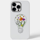 Wees de Lichte Wildflower Motivatie quote Case-Mate iPhone Case (Achterkant)