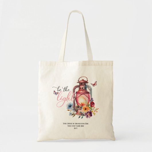 Wees de Lichte Zondag School Geloof Bijbel Custom Tote Bag (Voorkant)