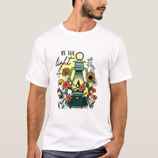 Wees de lichtere religie positief t-shirt (Voorkant)