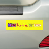 Wees de Liefde Bumper Sticker (Op auto)