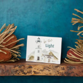 Wees de Light Lighthouse Waterverf Faith Quote Fotoplaat (Zijkant)