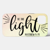 Wees de Light Matthew 5:14 Hoesje-Mate iPhone Case (Achterkant (horizontaal))