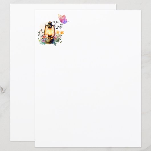 Wees de Light Stationery (Voorkant / Achterkant)