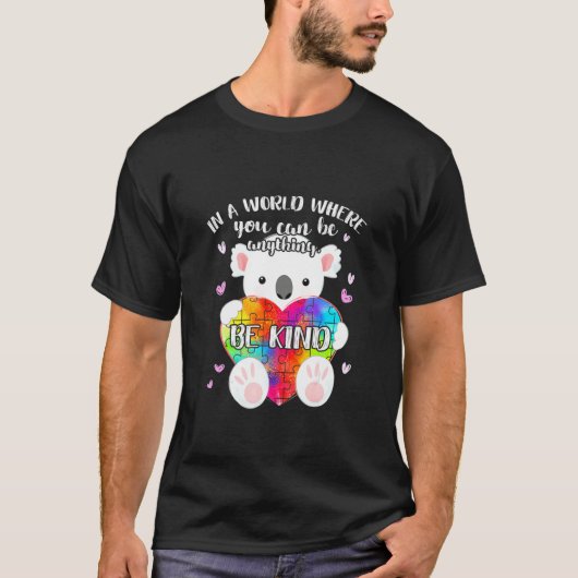 Wees de maand van Puzzle Koala Autism Awareness T-shirt (Voorkant)