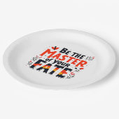 Wees de Meester van je Lot Papieren Bordje (Gekanteld)