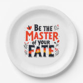 Wees de Meester van je Lot Papieren Bordje (Voorkant)